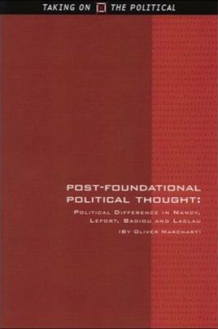 Cover of Post-Foundational Political Thought