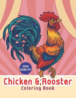 Book cover for Chicken & rooster coloring book