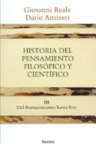 Cover of Historia del Pensamiento Filosofico y Cientifico - 3 Tomos