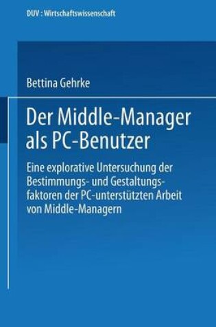 Cover of Der Middle-Manager ALS PC-Benutzer