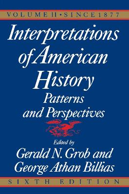 Book cover for Interpretations of American History, 6th Ed, Vol. 2