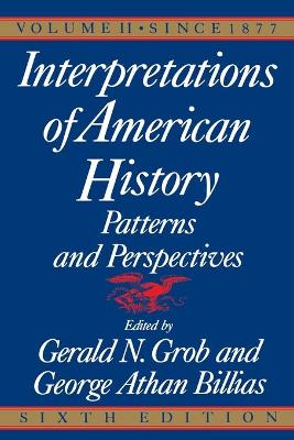 Book cover for Interpretations of American History, 6th Ed, Vol. 2