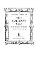 Book cover for The Solitary Self