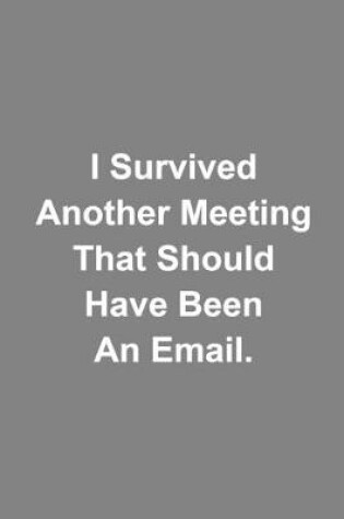 Cover of I Survived Another Meeting That Should Have Been An Email