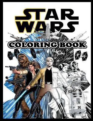 Book cover for Star wars coloring book