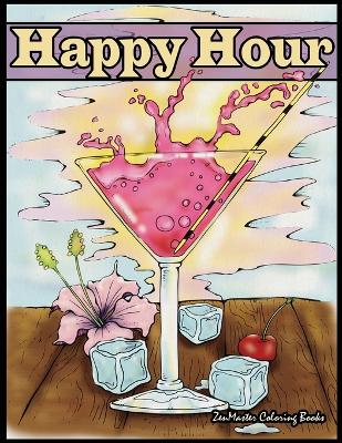 Book cover for Happy Hour Adult Coloring Book