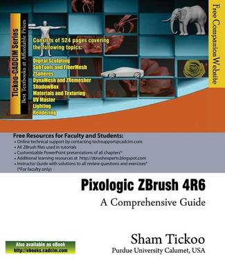 Book cover for Pixologic Zbrush 4r6