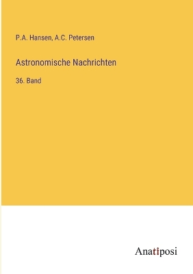 Book cover for Astronomische Nachrichten