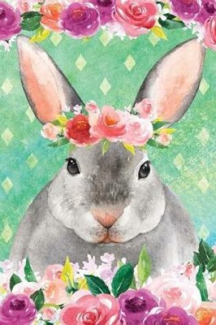 Cover of My Big Fat Bullet Journal for Animal Lovers Rabbit in Flowers