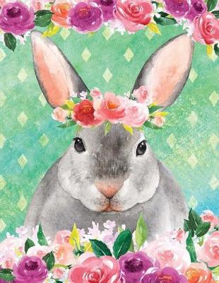 Book cover for My Big Fat Bullet Journal for Animal Lovers Rabbit in Flowers