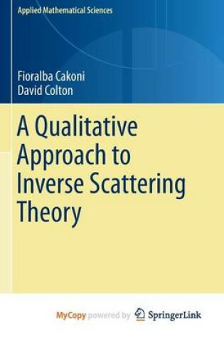 Cover of A Qualitative Approach to Inverse Scattering Theory