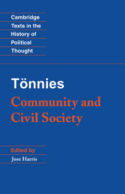 Cover of Tönnies: Community and Civil Society