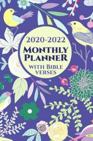 Cover of 2020-2022 Monthly Planner with Bible Verses on Each Page