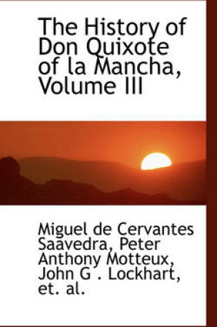 Cover of The History of Don Quixote of La Mancha, Volume III