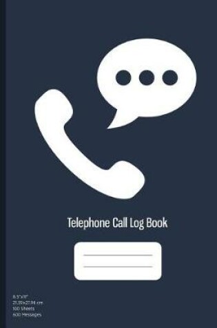 Cover of Telephone Call Log Book