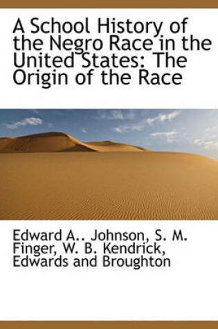 Cover of A School History of the Negro Race in the United States