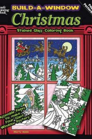 Cover of Build a Window Stained Glass Coloring Book Christmas