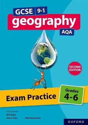 Book cover for GCSE 9-1 Geography AQA: Exam Practice: Grades 4-6 Second Edition