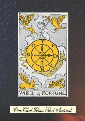 Book cover for The Wheel of Fortune One Card Draw Tarot Journal