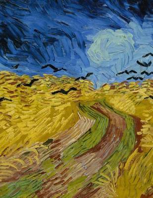 Book cover for Wheatfield with Crows, Vincent Van Gogh. Ruled Journal