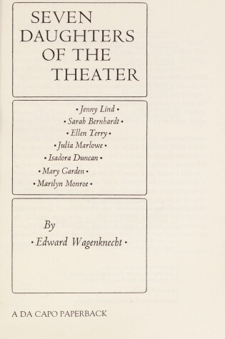 Cover of Seven Daughters of the Theatre