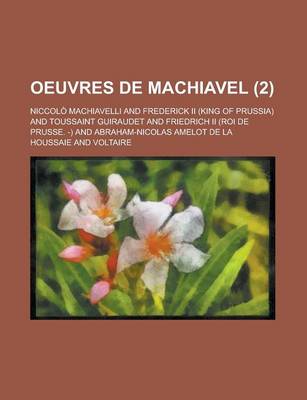 Book cover for Oeuvres de Machiavel (2 )