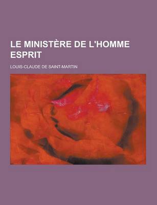 Book cover for Le Ministere de L'Homme Esprit