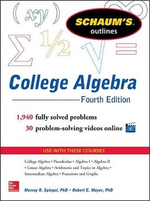 Book cover for EBK Schaum's Outline of College Algebra
