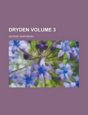 Book cover for Dryden Volume 3