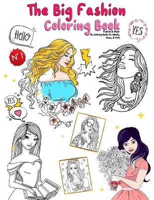 Book cover for The Big Fashion Coloring Book