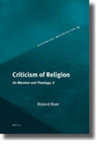 Cover of Criticism of Religion