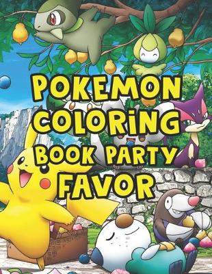 Book cover for Pokemon Coloring Book Party Favor