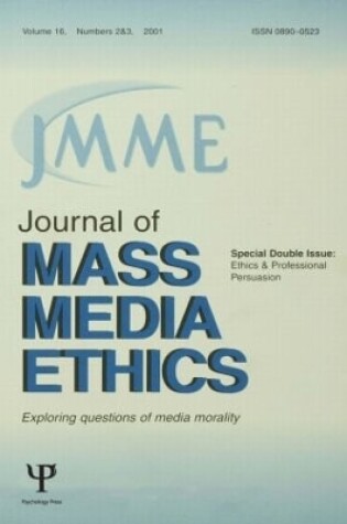 Cover of Ethics and Professional Persuasion