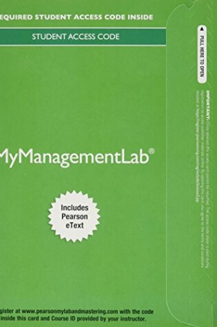 Cover of 2014 MyManagementLab with Pearson eText --  Access Card -- for International Business