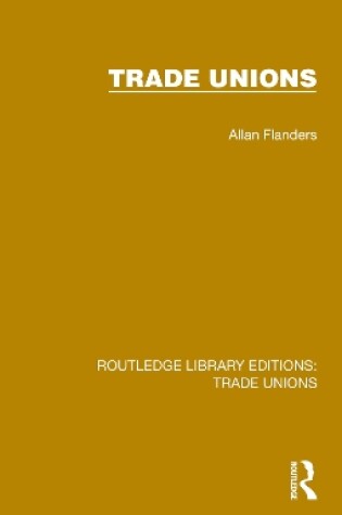 Cover of Trade Unions