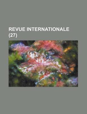 Book cover for Revue Internationale (27)