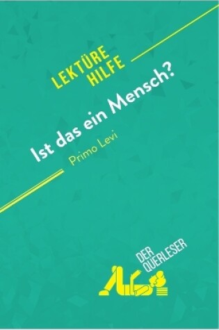 Cover of Ist das ein Mensch? von Primo Levi (Lekt�rehilfe)