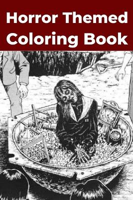 Book cover for Horror Themed Coloring Book