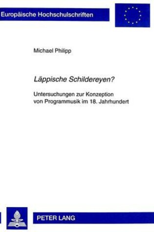 Cover of Laeppische Schildereyen?