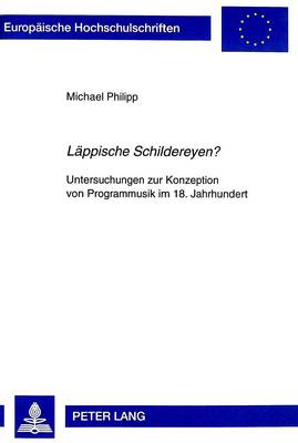 Cover of Laeppische Schildereyen?