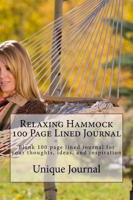 Book cover for Relaxing Hammock 100 Page Lined Journal