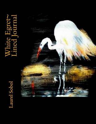 Cover of White Egret Lined Journal