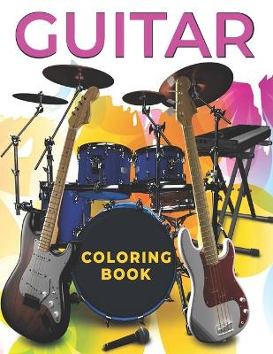 Book cover for Guitar Coloring Book