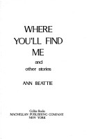 Book cover for Where You'LL Find ME and Other Stories