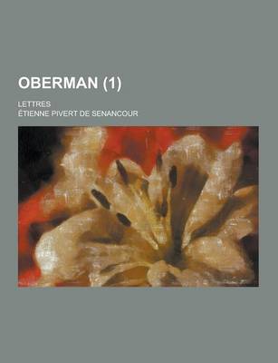 Book cover for Oberman; Lettres (1)