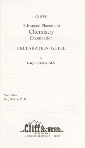 Cover of Cliff's Advanced Placement Chemistry Examination Preparation Guide