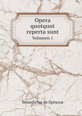 Book cover for Opera quotquot reperta sunt Volumen 1