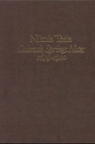 Cover of Colorado Spring Notes, 1899-1900