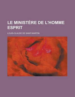 Book cover for Le Ministere de L'Homme Esprit