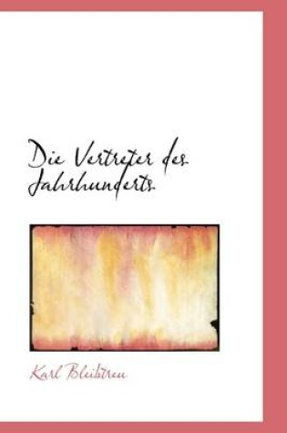 Cover of Die Vertreter Des Jahrhunderts
